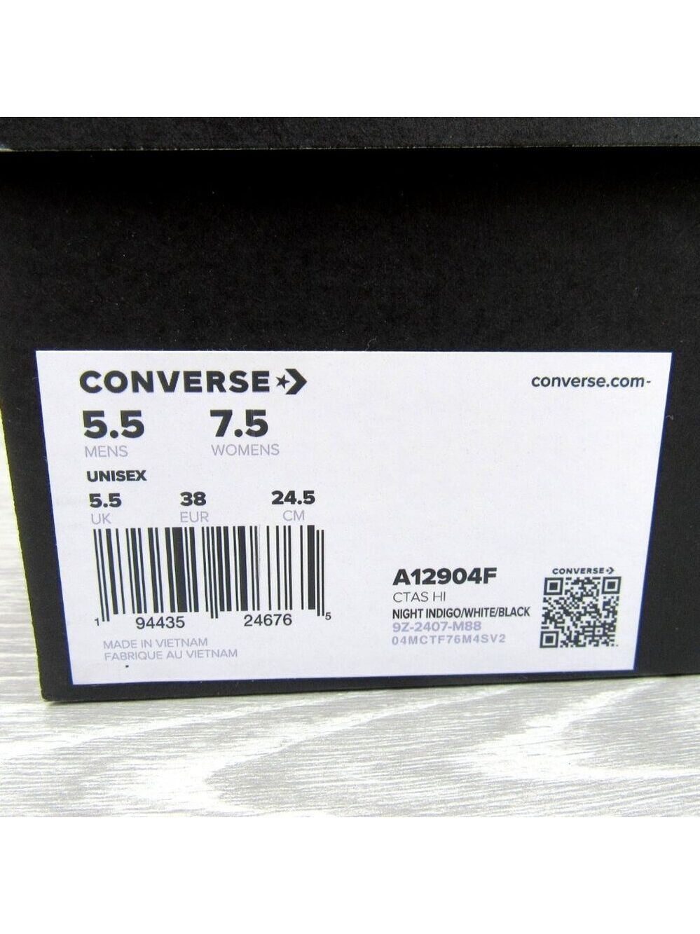 Converse Chuck Taylor All Star HI Winter Sweater Womens Size 7.5 NEW - Picture 15 of 15
